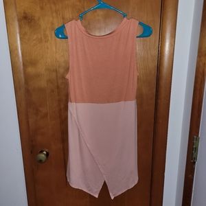 LOGO Orange Color Block Tank